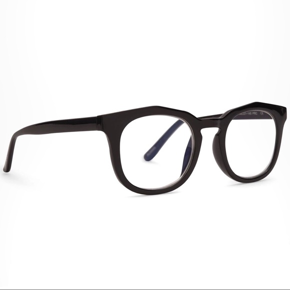 #130 DIFF Cooper Bluelight Glasses Black Frame Clear Bluelight Blocking Lenses - Picture 5 of 5